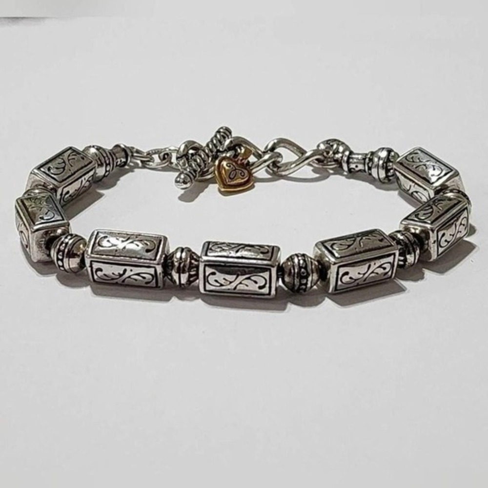 Brighton China Tale Good Fortune mixed metals rectangular‎ link bracelet